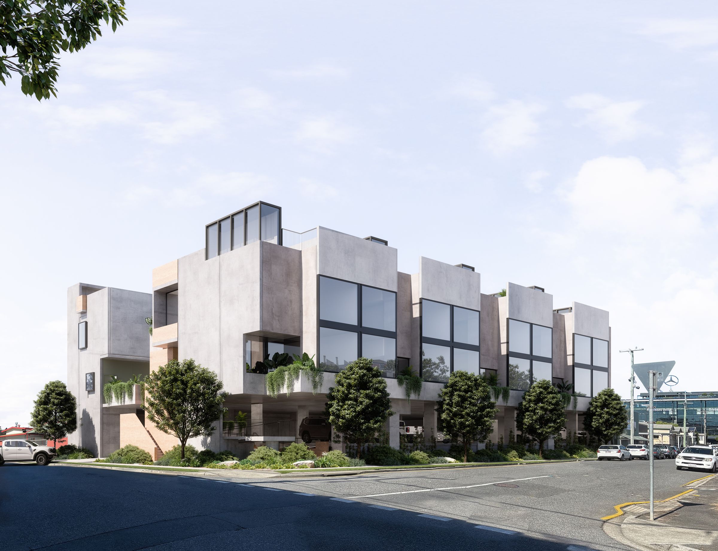 HUTCHESON — corner view of the development, Albion